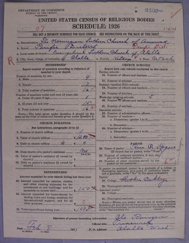 Scan of Norwegian Lutheran Church of America: 2440