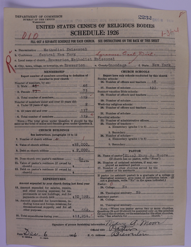 Scan of Methodist Episcopal Church: 2232