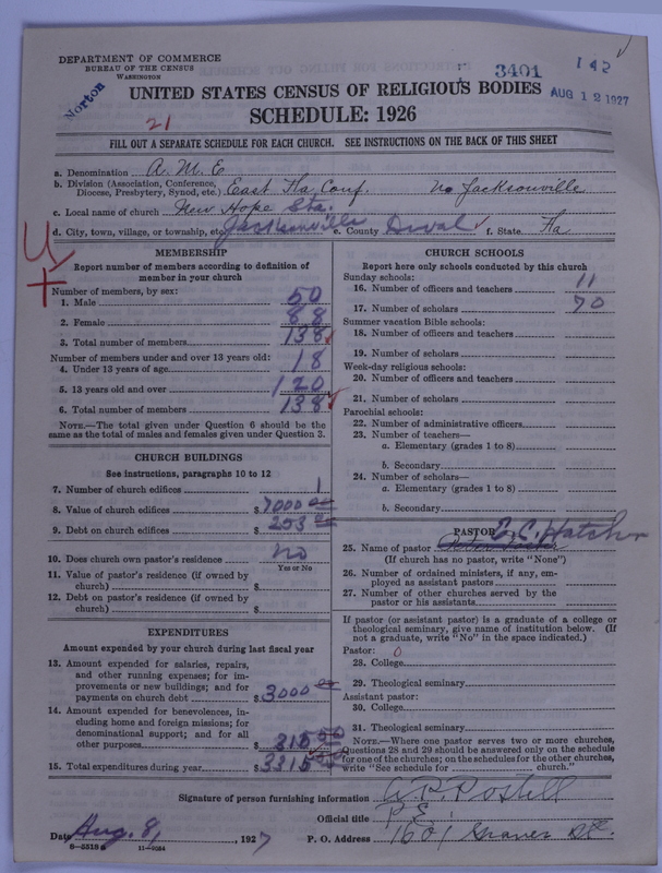 Scan of African Methodist Episcopal Church: 3401