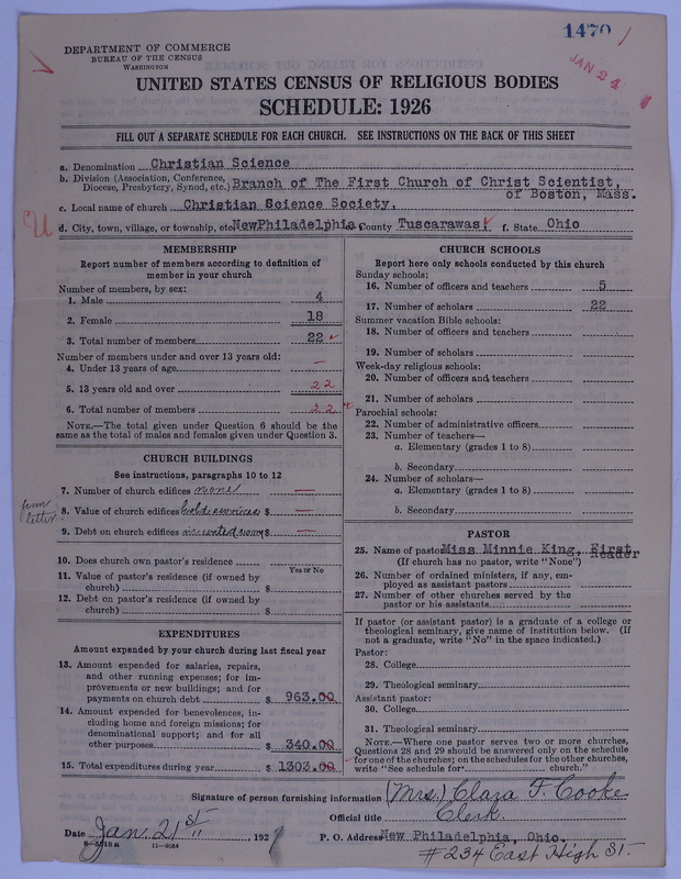 Scan of Church of Christ, Scientist: 1470
