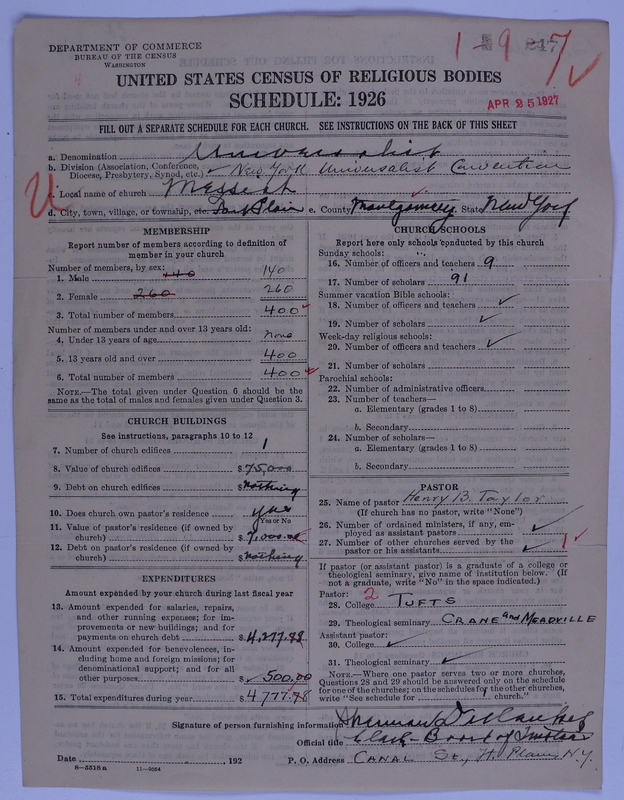 Scan of Universalist Church: 247