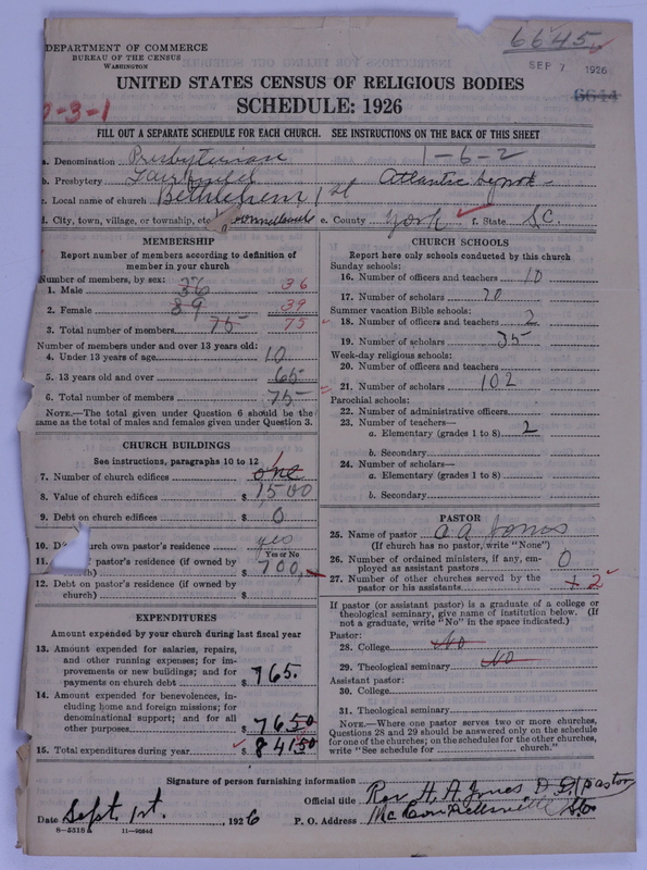 Scan of Presbyterian Church in the United States of America: 6645