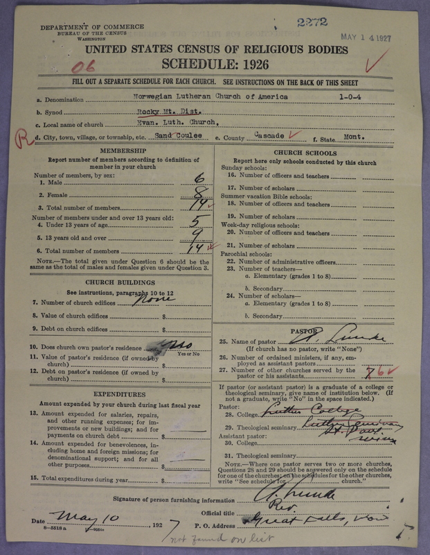 Scan of Norwegian Lutheran Church of America: 2272