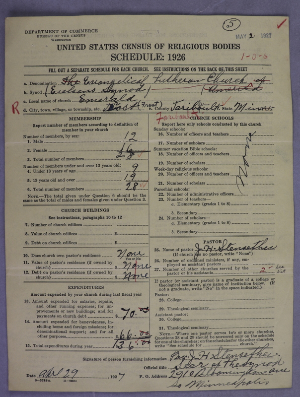 Scan of Evangelical Lutheran Church in America (Eielsen Synod): 5
