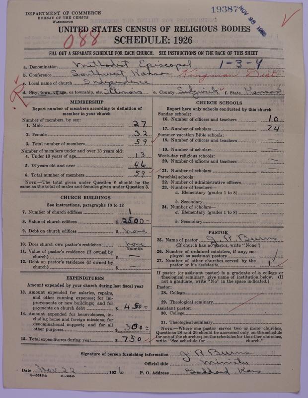 Scan of Methodist Episcopal Church: 19387