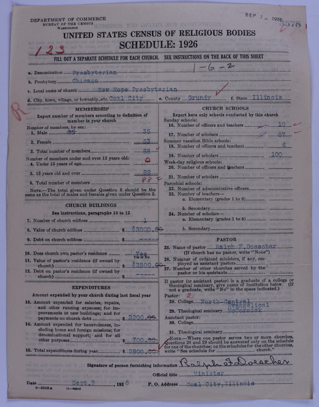 Scan of Presbyterian Church in the United States of America: 3578