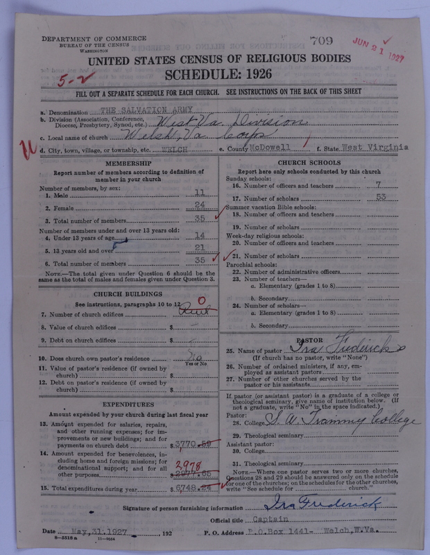 Scan of Salvation Army: 709