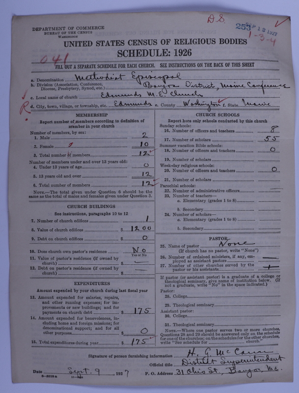 Scan of Methodist Episcopal Church: 253