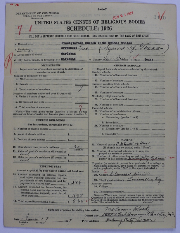 Scan of Presbyterian Church in the United States: 3410