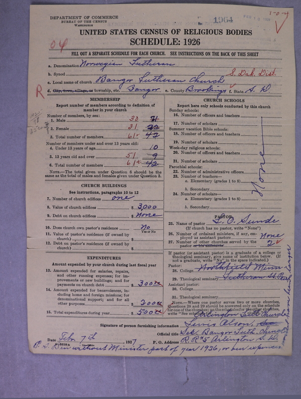 Scan of Norwegian Lutheran Church of America: 1964
