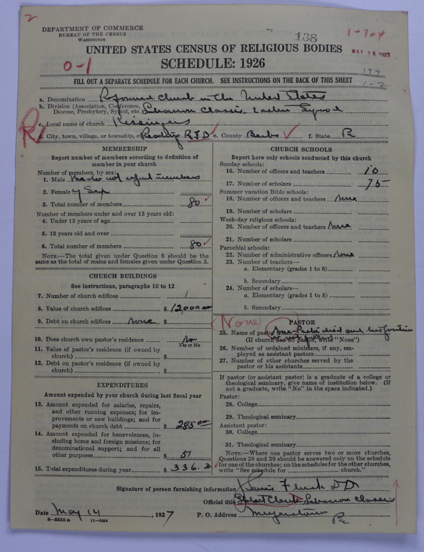 Scan of Reformed Church in the United States: 138