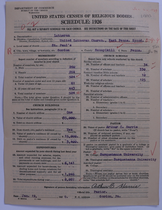 Scan of United Lutheran Church in America: 1605