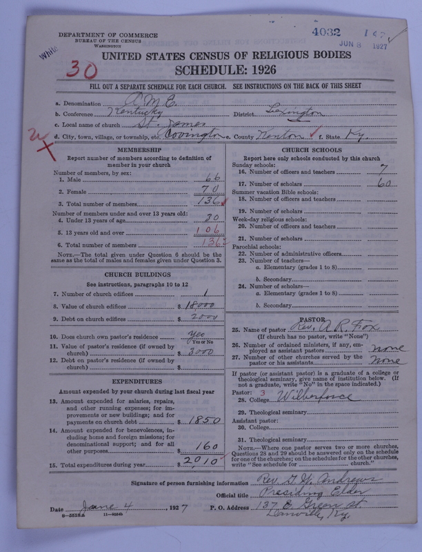 Scan of African Methodist Episcopal Church: 4032