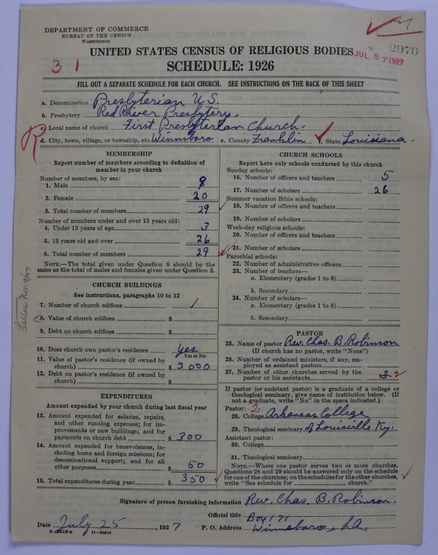 Scan of Presbyterian Church in the United States: 2970