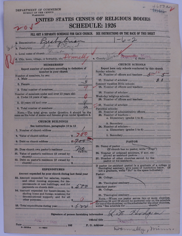 Scan of Presbyterian Church in the United States of America: 4650a