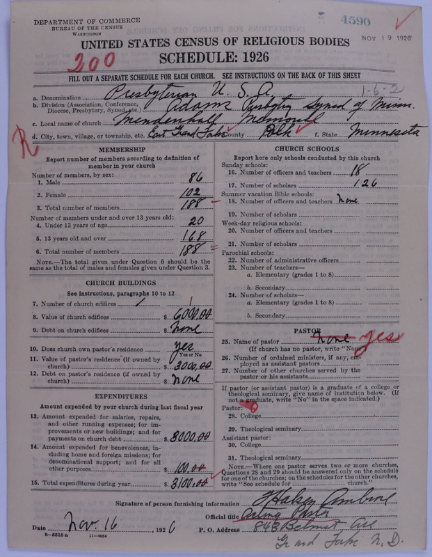 Scan of Presbyterian Church in the United States of America: 4590