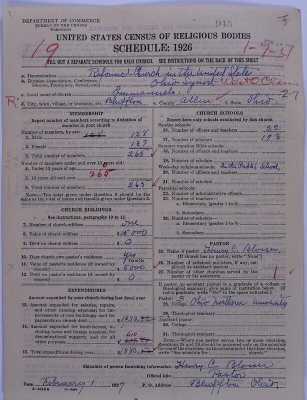 Scan of Reformed Church in the United States: 943