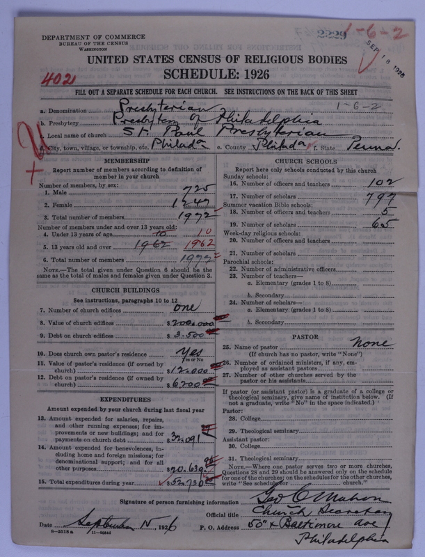 Scan of Presbyterian Church in the United States of America: 2229