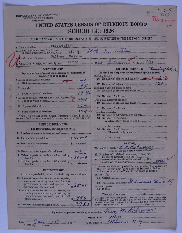 Scan of Universalist Church: 259