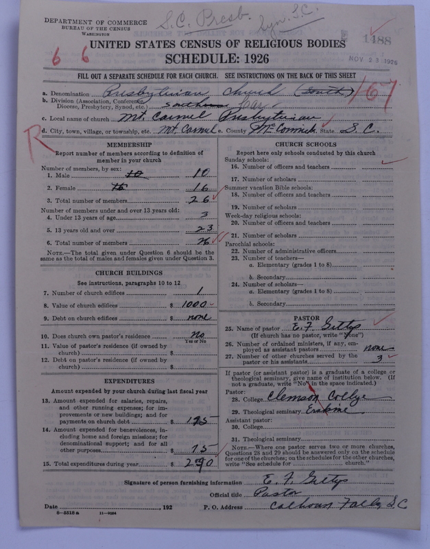Scan of Presbyterian Church in the United States: 1488