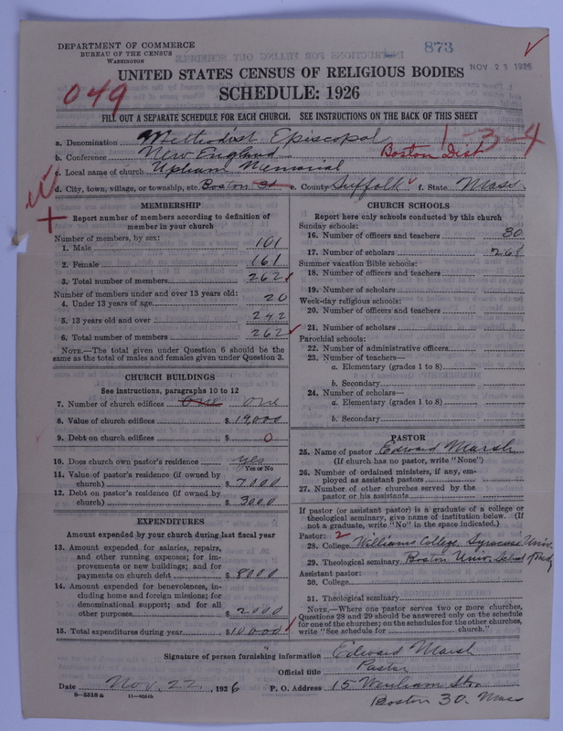 Scan of Methodist Episcopal Church: 873