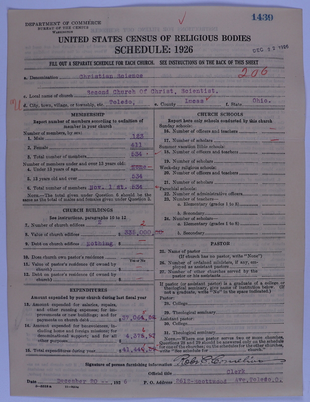 Scan of Church of Christ, Scientist: 1439