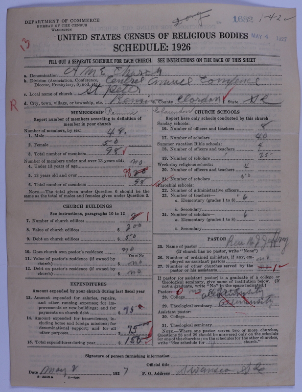 Scan of African Methodist Episcopal Church: 1682