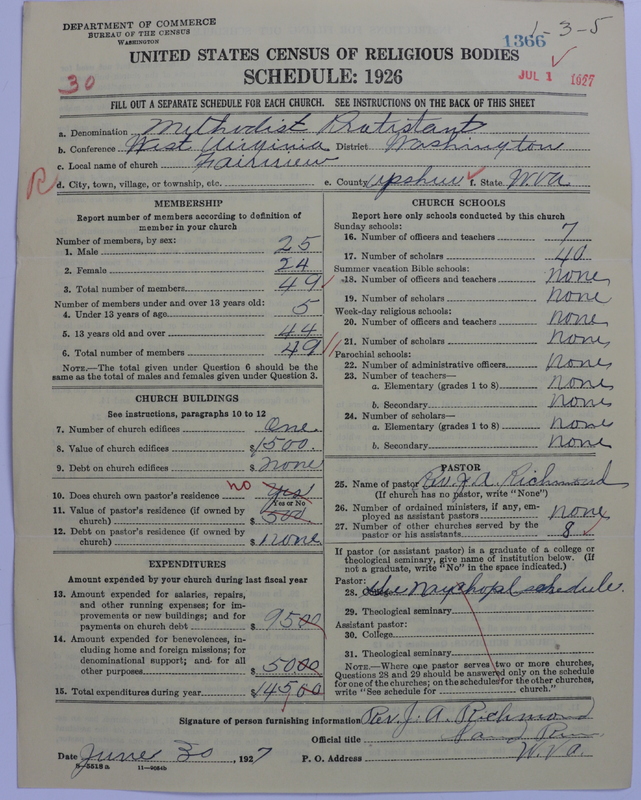 Scan of Methodist Protestant Church: 1366