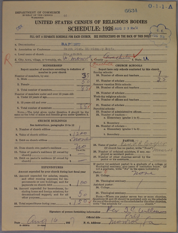 Scan of Negro Baptists: 6634