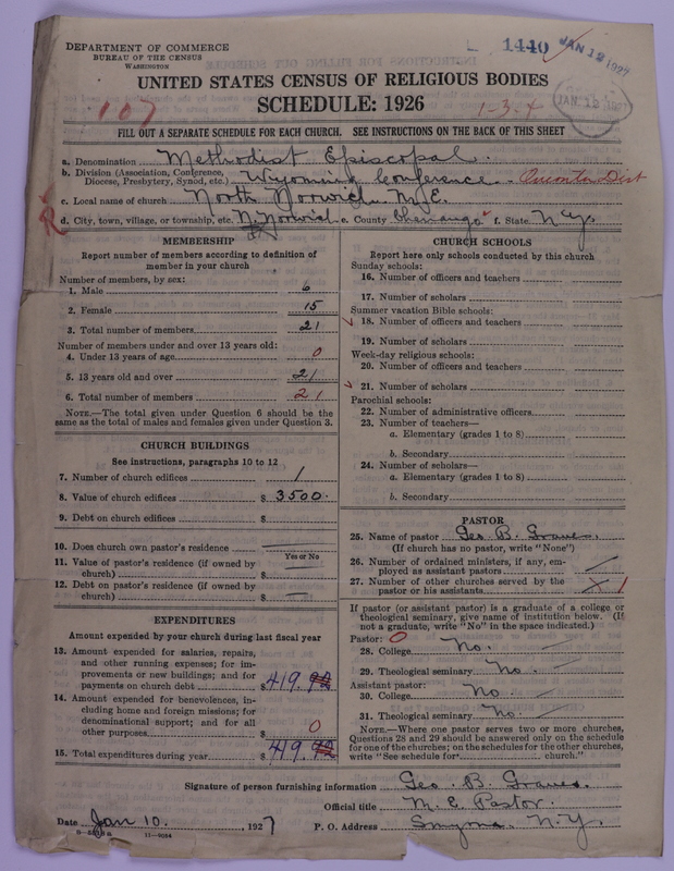 Scan of Methodist Episcopal Church: 1440