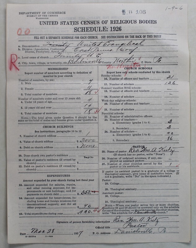 Scan of Evangelical Congregational Church: 108