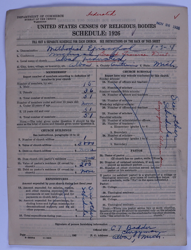 Scan of Federated Churches: