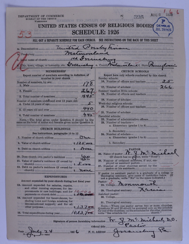 Scan of United Presbyterian Church of North America: 398