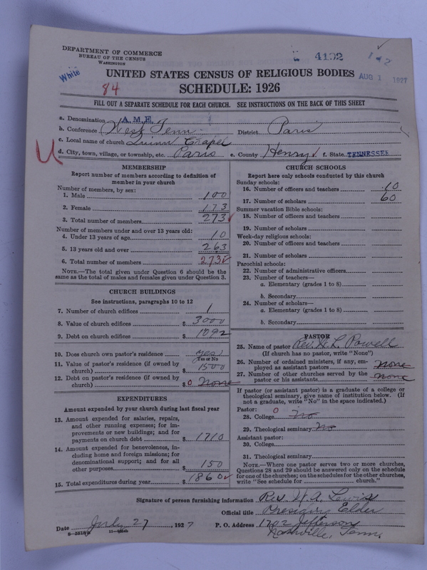 Scan of African Methodist Episcopal Church: 4192