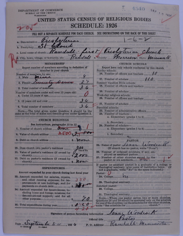 Scan of Presbyterian Church in the United States of America: 4540