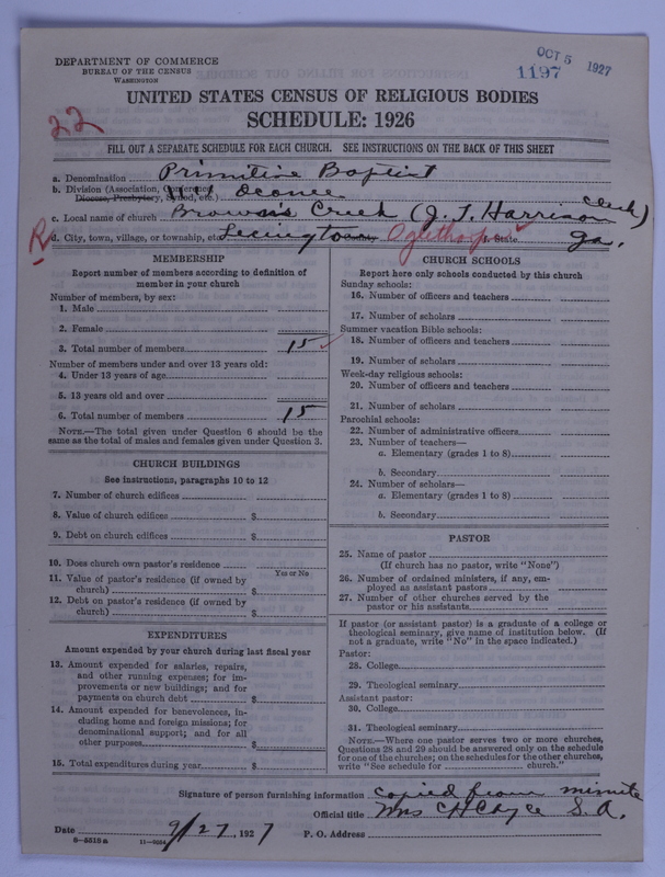 Scan of Primitive Baptists: 1197