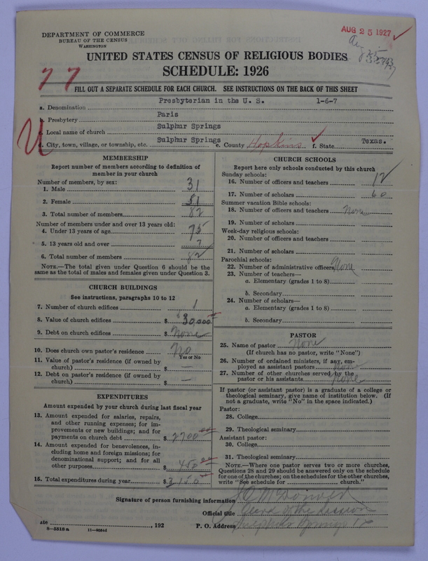 Scan of Presbyterian Church in the United States: 3273