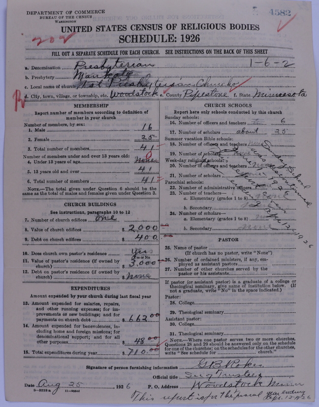 Scan of Presbyterian Church in the United States of America: 4582