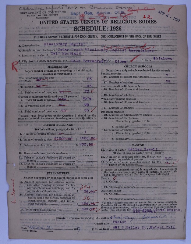Scan of Missionary Baptist General Assembly of Oklahoma: 62