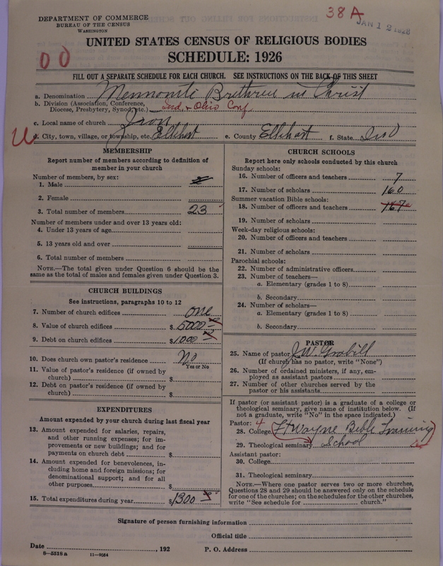 Scan of Mennonite Brethren in Christ: 38A