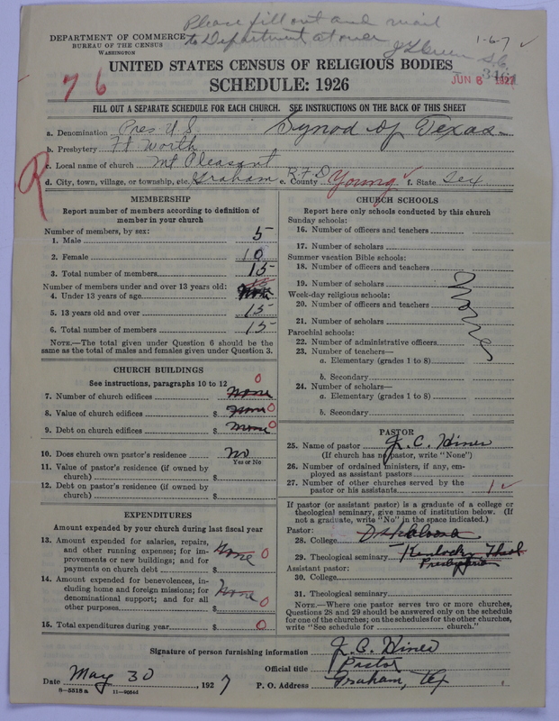 Scan of Presbyterian Church in the United States: 3461