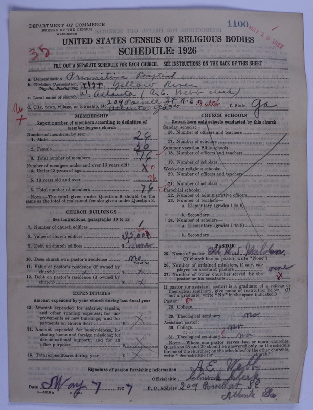 Scan of Primitive Baptists: 1100