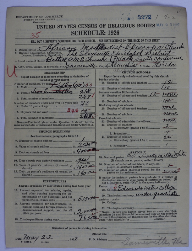 Scan of African Methodist Episcopal Church: 3272