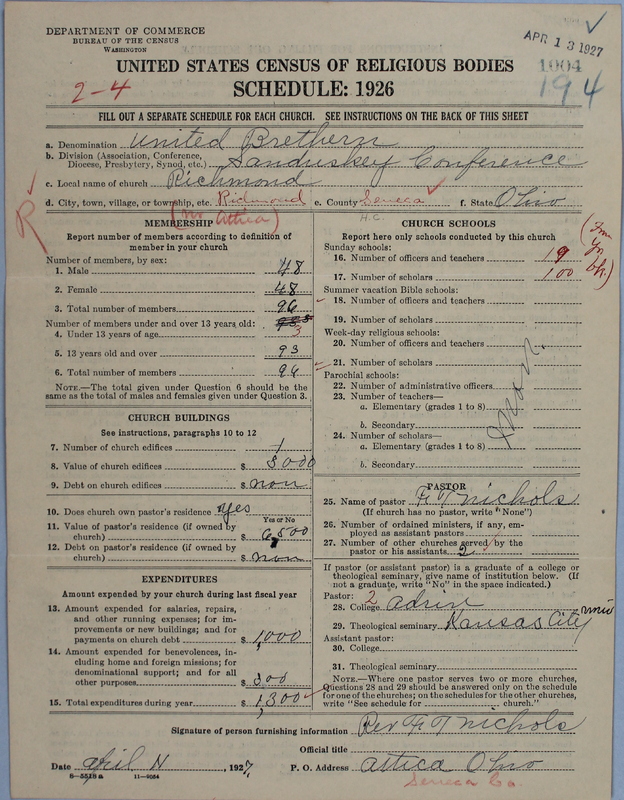 Scan of Church of the United Brethren in Christ: 1004