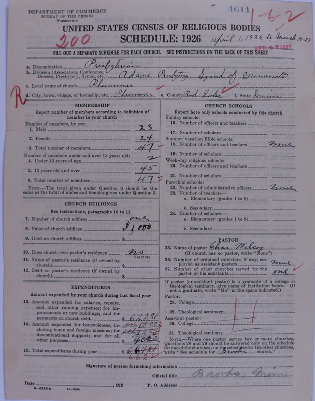 Scan of Presbyterian Church in the United States of America: 4611