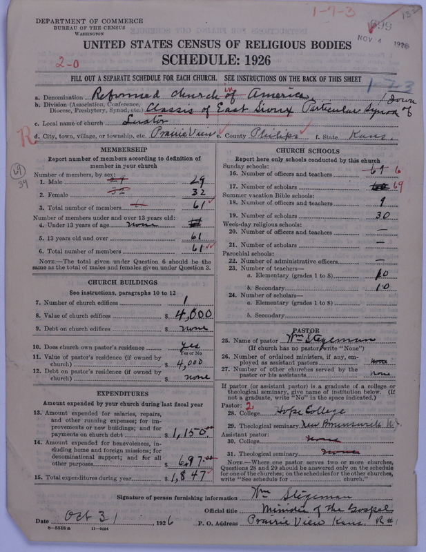 Scan of Reformed Church in America: 699