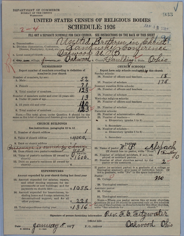 Scan of Church of the United Brethren in Christ: 933