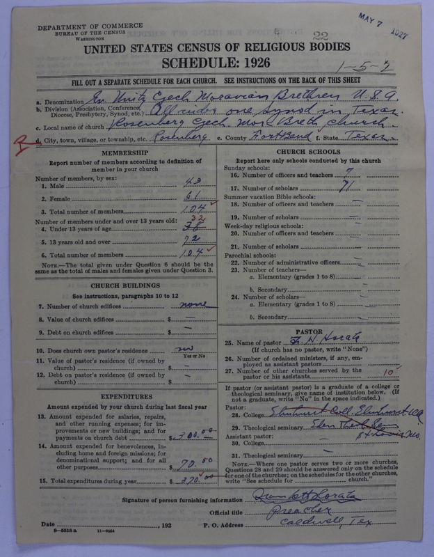Scan of Evangelical Unity of Bohemian and Moravian Brethren in North America: 22