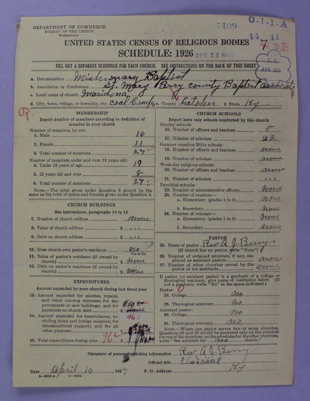 Scan of Negro Baptists: 7409