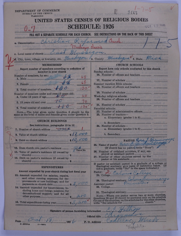 Scan of Christian Reformed Church: 103